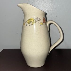 Mid Century Modern MCM Franciscan Woodlore Stoneware Pitcher